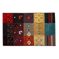 イケヒコ 玄関マット トルコ製 ウィルトン織り 『フォリア』 レッド 約60×90cm 1枚（直送品）