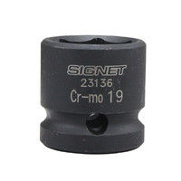 SIGNET 23136 1/2DR インパクト用ショートソケット 19MM 1個（直送品）