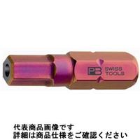 ピービ―スイスツールズ 6.35差込 C6ビットシリーズ いじり止め付六角ビット 3mm 全長25mm C6.210B/3 1本(1個)（直送品）