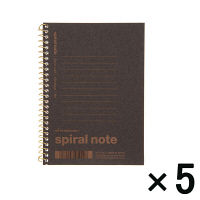 【アウトレット】マルマン A6サイズ スパイラルノート 40枚 1セット（5冊：1冊×5） N419A-22