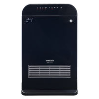 山善 セラミックヒーター DHF-VJ12（B） ブラック 1200W 温度・人感センサー搭載 強弱切替 チャイルドロック機能 4段階切替