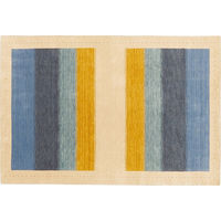 プレーベル ラグ スマートギャベ ブルー/アイボリー 140×200cm 4974-001-07 1枚（直送品）