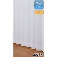 ユニベール エレンシアレース2 ホワイト レースカーテン 幅200×高さ228cm  1枚（直送品）