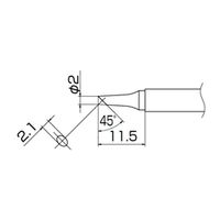 白光 T13ーBCF2 こて先/2BC型面のみ T13-BCF2 1本(1個)（直送品）