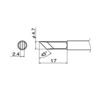 白光 T13ーKF こて先/KF型 T13-KF 1本(1個)（直送品）