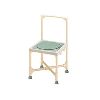 矢崎化工 シャワーいす 背もたれ型 (ターンテーブルあり・アジャスターあり) CAT-0301 1台 7-3961-06（直送品）