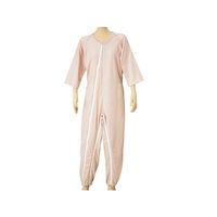 松本ナース産業 つなぎねまき(WファスナーII型) ピンク L 4300 1枚 7-2183-03（直送品）