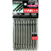 四角ビット 10本袋入 +3×85 FWV-3085M 新亀製作所（直送品）