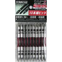 テーパースリムエックスビット 両頭 10本組 +2×85 TXV-2085M 新亀製作所（直送品）