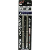 シルバービット 段付 2本組 +1×100 BCB 新亀製作所（直送品）