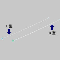 トップ トップエックステンションチューブクリア L型三方活栓付