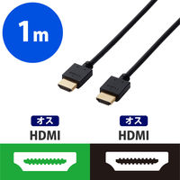 エレコム HDMIケーブル/イーサネット対応/1.0m/ブラック DH-HD14EA10BK 1個