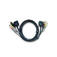 ATEN ＤＶＩ　ＫＶＭケーブル　１．８ｍ 2L-7D02U 1本（直送品）