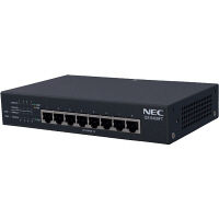 ＠T0489【動作確認済み】NEC QX-S608E 8ポート 10/100/1000Mbps ギガビットレイヤ2ノンインテリジェントスイッチ