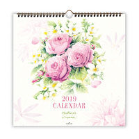 2019年 壁掛け カレンダー 300mm×300mm 花 マロリン 日本ホールマーク