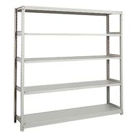 アズワン 軽中量ボルトレスラック 5段 902×459×1807mm(耐荷重:200kg/段) 3-1315-01 1台（直送品）