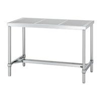 シンコー パンチング作業台 (SUS430・H枠仕様) 1500×600×800 PWH-15060 1台 61-0009-97（直送品）