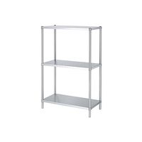 シンコー ステンレスラック (SUS304・ベタ棚3段仕様) 888×438×1800 RBN3-9045 1式(1個)（直送品）