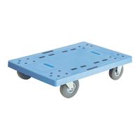 金沢車輌 ノーパンク樹脂台車 (平台車) NP-315SL 1個 62-1619-94（直送品）