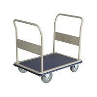 金沢車輌 ノーパンクスチール台車 (両ハンドル固定式) NHT-303SL 1個 62-1620-11（直送品）