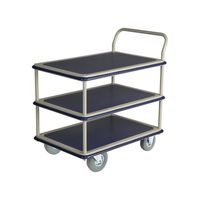 金沢車輌 ノーパンクスチール台車 (3段) NHT-305SL 1個 62-1620-13（直送品）