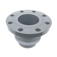 スイコー ツバ付フランジ短管100A FKM 61-0471-85 1個（直送品）