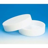 フロン工業 PTFE浅型シャーレフタ付 100φ×25H F-1080-01 1個 61-4377-21（直送品）