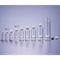 マルエム バイアル瓶No.01 2mL 透明 本体のみ 100本 61-0148-58 1箱(100本)（直送品）