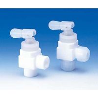 フロン工業 PTFEトグルバルブアングル型 8φ F-2004-02 1個 61-4378-47（直送品）