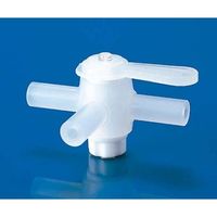 フロン工業 PFA3方バルブ 8φ F-2006-02 1個 61-4378-58（直送品）