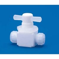フロン工業 PTFE2方パネル付バルブ圧入型