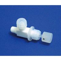 フロン工業 PTFEオスニードルバルブ装置用L型 8φ×R1/4 F-2029-02 1個 61-4379-53（直送品）