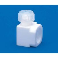 フロン工業 PTFEハーフメスジョイントL型 8φ*Rc1/4 F-2079-02 1個 61-4381-43（直送品）