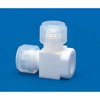 フロン工業 PTFEハーフメスジョイントTー2型 12φ*Rc3/8 F-2081-04 1個 61-4381-53（直送品）