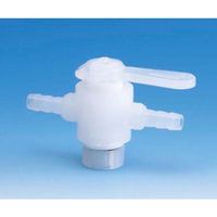 フロン工業 PFA竹の子型2方バルブ 8φ F-2220-02 1個 61-4384-74（直送品）