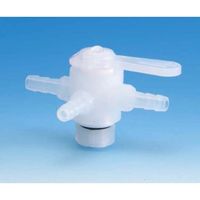 フロン工業 PFA竹の子型3方バルブ 10φ F-2221-03 1個 61-4384-79（直送品）