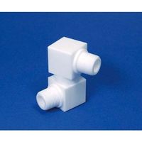 フロン工業 PTFEフレキシブルニップル R1/4*R3/8 F-2703-02 1個 61-4386-75（直送品）