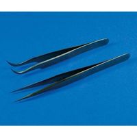 フロン工業 マイクロFコーティングツイーザー カーブ 110mm F-5140-02 1個 61-4392-61（直送品）