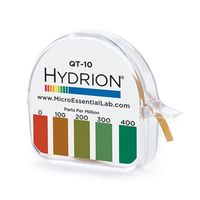 第四級アンモニウム試験紙 ロールタイプ ディスペンサー入 0~400 QT-10 1個(1巻)（直送品）