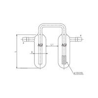 旭製作所 二連式ミニトラップ（フィルター付） 4172-36/60 1個 61-4706-68（直送品）