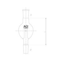 旭製作所 ロータリーナス形トラップ球 200mL 2584-5L1L 1個 62-2095-75（直送品）