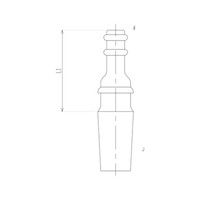 旭製作所 ホースコネクター 直口 4167-4M/12 1個 62-2117-12（直送品）