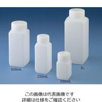 ニッコー・ハンセン Jボトル角型 広口(ナチュラル) 500ml 滅菌済 15-5303-55 1ケース(100個)（直送品）