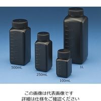 ニッコー・ハンセン Jボトル角型 広口 遮光 250ml 滅菌済 1ケース（200個） 15-7302-55（直送品）