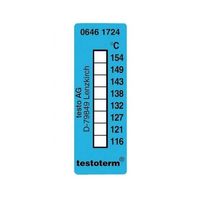 テストー サーモメータ・テープ +116~154°C 0646 1724 1個(10枚) 61-0103-98（直送品）