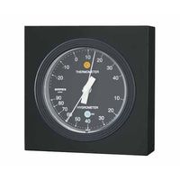 エンペックス気象計 MONO温度/湿度計 88×88×35mm 165g(ギフトボックス) モノトーン(黒) MN-4822 1個（直送品）