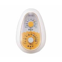 エンペックス気象計 起き上がりこぼし温度・湿度計 100×67×68mm 175g(ブリスター) TM-2321 1個 61-6865-49（直送品）