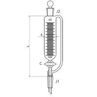 旭製作所 平衡形滴下ロート ガラスコック 300mL 3744-300-4L 1個 61-0187-97（直送品）