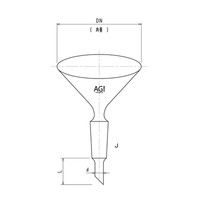 旭製作所 摺付ロート φ60 3772-60-1L 1個 61-0188-50（直送品）