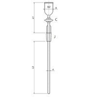 旭製作所 注入ロート ガラスコック 50mL 3792-50G-4L 1個 61-0188-76（直送品）